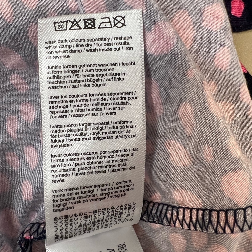 Joules Annalise Leopard Pink and Blue Henley Long Sleeve Dress Size 0 - Picture 9 of 12
